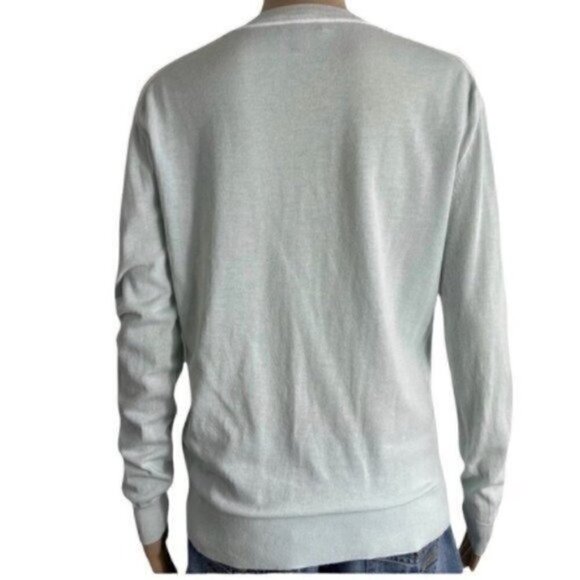 J.CREW V-neck sweater summer weight seafoam green size Small style G1293 - Picture 4 of 7